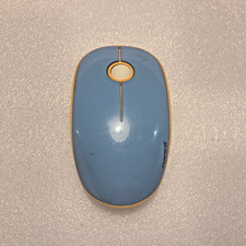 FOPETT EK2030 2.4G Wireless Mouse Blue/Yellow Optical PC/Mac Laptop Powers On picture
