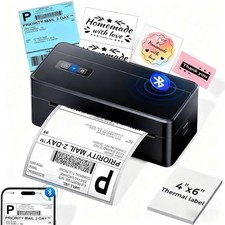 Bluetooth Thermal Shipping Label Printer, 2410BT 4x6 Label Printer for Small ... picture