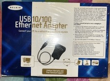 Belkin F5D5050 USB to 10/100 Ethernet Adaptor & CD. New picture