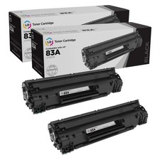 LD Compatible CF283A 83A 2pk Black Toner for HP LaserJet Pro M127fw M125rnw M225 picture