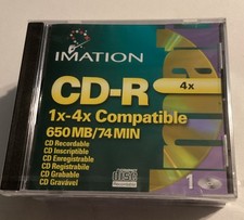 Imation CD-R 1X-4X Compatible 650MB - 74 Min. Lot of 7 disks. New sealed. picture