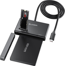 M.2 Nvme & SATA to USB C Adapter, 10Gbps External SSD Enclosure picture