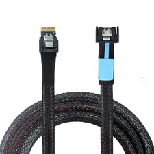 Gen5 MCIO Slimline SFF-8654 4i to SFF-8654 4i Server High Speed Data Link Cable picture