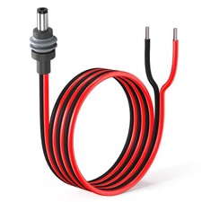 3.2Ft IP65 Waterproof DC 5.5mm x 2.1mm Male to Bare Wire Cord picture