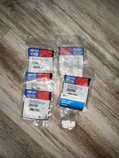 Lot Of 5 (50pcs) Tripp-Lite N040-010-Wh 10Pk Keystone Jack Insert Snap-In picture