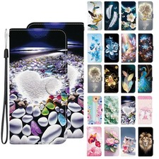 Flip Flower Butterfly Bear Card Wallet Cover Case for A54 A26 A36 A07 A8 A05 A37 picture