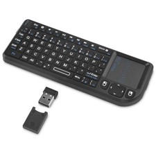 Rii Mini 2.4G Bluetooth Keyboard with Backlit and Touchpad for mini, black picture