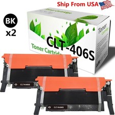2PK CLTK406S Toner Cartridge K406S for Xpress C460FW C460W Printer (Black) picture