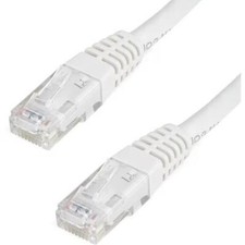 StarTech C6PATCH3WH 3Ft CAT6 Gigabit Ethernet Cable Molded RJ45 UTP Cord White picture