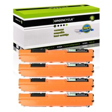 4 PK Black CF350A Toner Cartridge For HP 130A Color LaserJet Pro MFP M176 M177fw picture