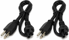 2 Pack 3-Prong Power Cord 28 Inch 10A 125V Replacement Power Cable Black New picture