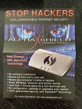 AlphaShield Personal Network Auto Disconnect Firewall Security NEW/Opened Box picture