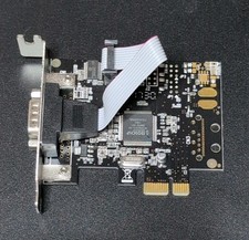 Syba Single Port Rs-232 DB9 Serial PCI-Express 2.0 x1 Card SD-PEX15021 picture