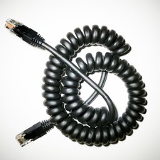 Curlynet 24AWG Spiral-Coiled Ethernet Cat5e Cable (4-15 Feet) picture