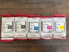 Genuine Canon PFI-102 5-Color Ink Set MBK BK C M Y New Sealed Expired picture