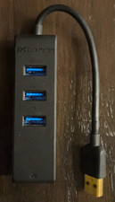 Cable Matters 3-Port USB-A 3.0 Hub Gigabit Ethernet Adapter Model 202026 Black picture