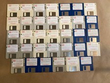 Rare Vintage Lot of 34x Big red Computer Club Apple IIgs Floppies Game Utility  picture