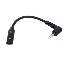 65W PD USB C Female to DC 4.0mm x 1.7mm Male Charging Adapter Cable for Lenovo picture