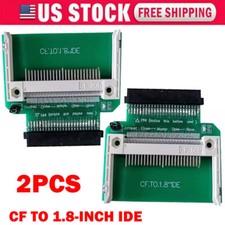 2x CF Compact Flash Memory Card To 50pin 1.8
