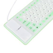 Silicone Keyboard Fully Sealed Design Lightweight Portable Silent Soft Comf YTDV picture