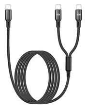 GELRHONR 100W Multi USB C Splitter Fast Charging Cable 4FT, Nylon 1.2 meters  picture