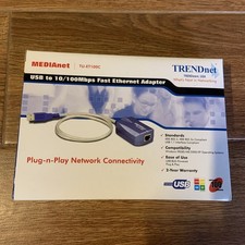 TRENDnet TU-ET100C Ethernet Adapter USB to RJ-45 (New in box) picture