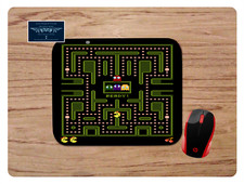 MS PAC MAN RETRO ATARI GAMING INSPIRED CUSTOM MOUSE PAD DESK MAT HOME SCHOOL picture