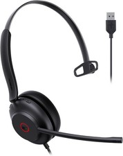 Yealink UH35 Wired Headset, USB-A, AI Noise Canceling Mic,HD Audio, T12-23 picture