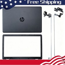 New for HP 17-BS 17-AK AY 17G-BR Black LCD Back Cover+Bezel+Hinges 933298-001 picture