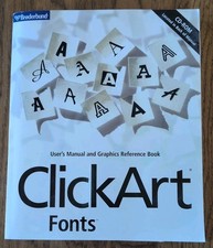 Click Art Fonts  CDROM By Brøderbund,  picture