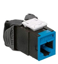 Leviton 6AUJK-CL6 Atlas-X1 QuickPort Cat 6A UTP Blue Jack 12-Pack picture