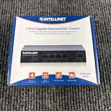 Intellinet 561792 V2 IPS‑05G‑40W 5‑Port Gigabit Ethernet PoE+ Switch NEW picture