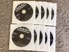 Click Art Professional Graphics Broderbund Software Rare 10 DVD Disc Version picture