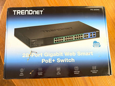 TRENDnet TPE-2840WS V2.6R 28-Port Gigabit Web Smart PoE+ Switch NIB picture