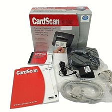 Vintage Card Scan Executive 500 Business Card Reader Scanner Portable Complete picture