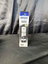 Genuine Epson 522 Ecotank T522120-S T522120-CP Black Ink Exp 08/2027 SEALED BOX picture