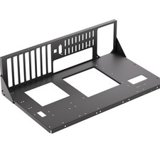 JOYJOM Open Air PC Case, ATX Frame Computer DIY Case Rack Black  picture