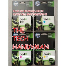 4-PACK HP GENUINE 564XL BLACK & COLOR INK (NO RETAIL BOX) PHOTOSMART 6510 6520 picture