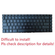 Original US Black Non-Backlit Keyboard for HP 14-cf1062st picture