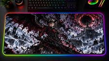 Black Clover Season 2 RGB XXL Gaming Mouse Pad Asta Yuno LED Desk Mat picture