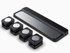 Magnetic Cable Holder Clip with Back Magnet Black Cord Organizer Heavy Duty picture