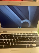 Acer Chromebook CB3-131 Tested Working - No Charger - White Laptop picture