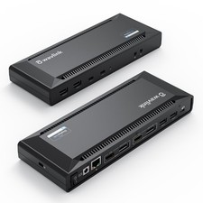 WAVLINK DisplayLink Dock Dual Monitor USB-C Dock 4K HDMI DP Ethernet 100W PD picture
