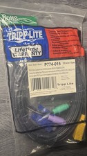 Brand New Tripp Lite P774-015 15ft PS/2 3-in-1 KVM Switch Cable Kit - Sealed picture