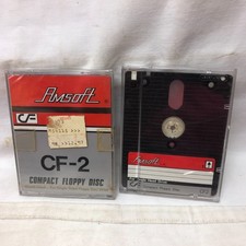 Vintage Amstrad PCW PC Single Head Amsoft Compact Floppy Disc lot (2) CF-2  picture