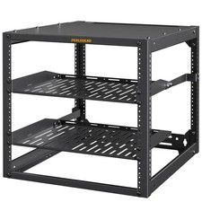 Perlegear 10U Open Frame Server Rack 19