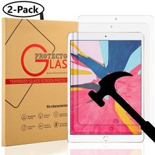 2 Pack Glass Screen Protector for iPad Air 3 (2019) 10.5 inch / iPad Pro 10.5