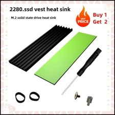 Buy 1 Get 2 M.2 NVME 2280 SSD Hard Disk Heatsink Cooler With 1mm Thermal Pad picture