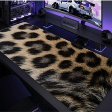 1 XXL Extra Large Cheetah Fur Texture Mouse Pad, Simulated Wild Animal Leopard picture