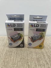 2 Pack Lexmark Replacement 100XL Black And Yellow Cartridge for Inkjet Printers picture